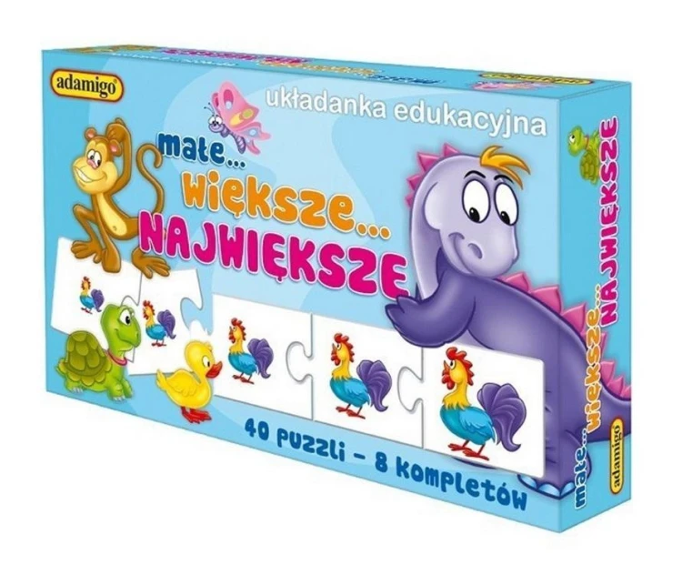 Układanka - Małe większe największe, Adamigo