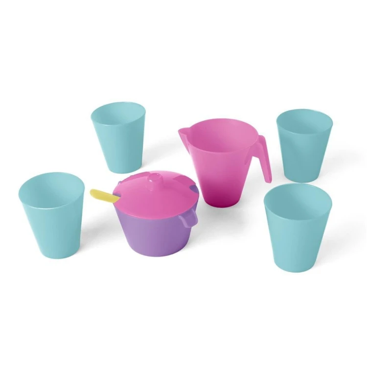 Zestaw naczyń 8el różowy, WADER